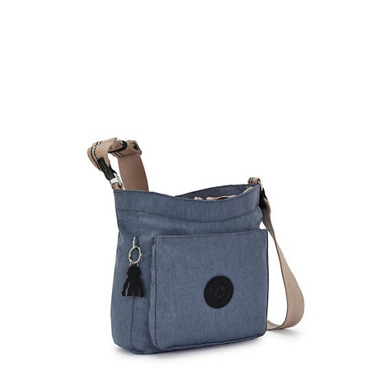 Fifer Crossbody Bag, Perri Blue Woven, large Fifer Crossbody Bag, Perri Blue Woven, large