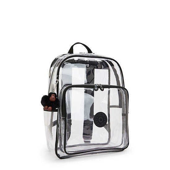 Bright Clear Backpack, Jet Black Fun, large