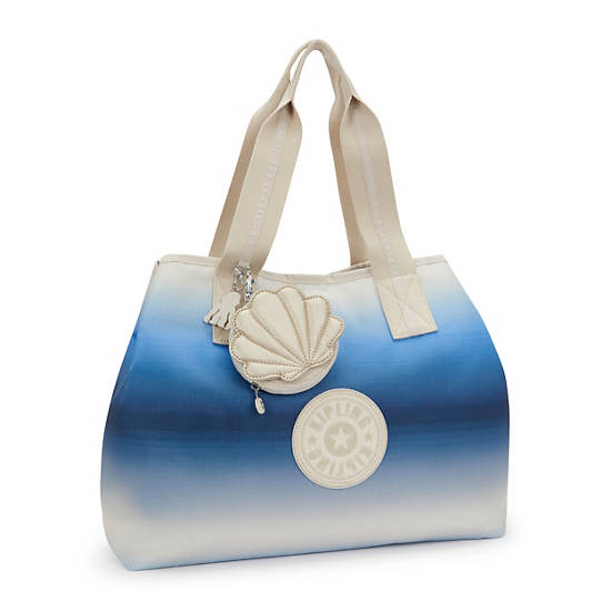 Maison Tote Bag, Bermuda Blue Gradient, large