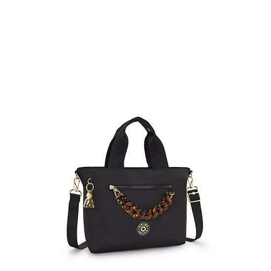 Neary Tortoise Chain Crossbody Bag, Charcoal Chain, large