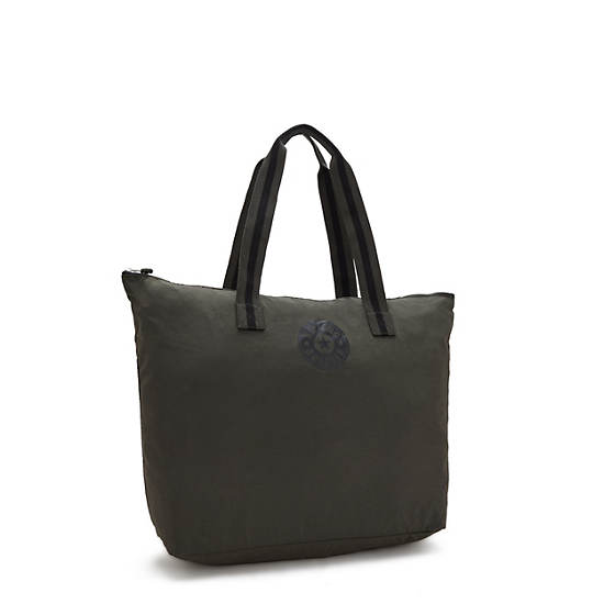 Davian Packable Tote Bag, Field Green, large