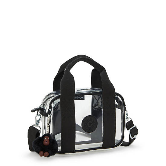 Nadale Clear Crossbody bag, Jet Black Fun, large