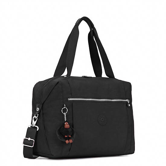 Ferra Weekender Duffel Bag, Black, large