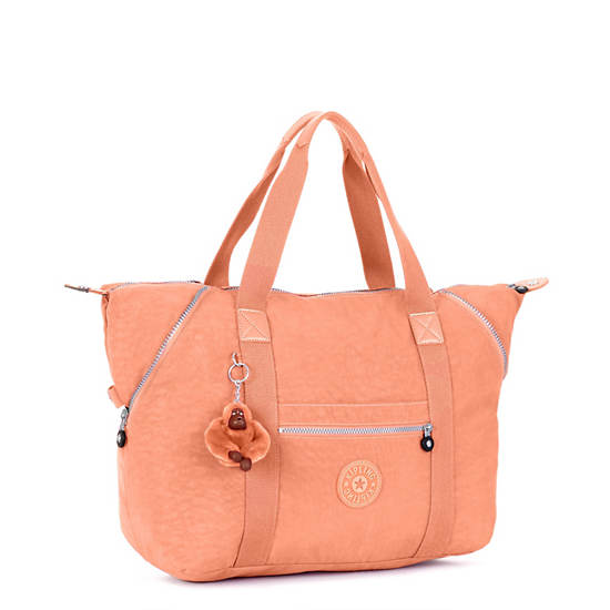 Art Medium Tote Bag, Peachy Pink, large