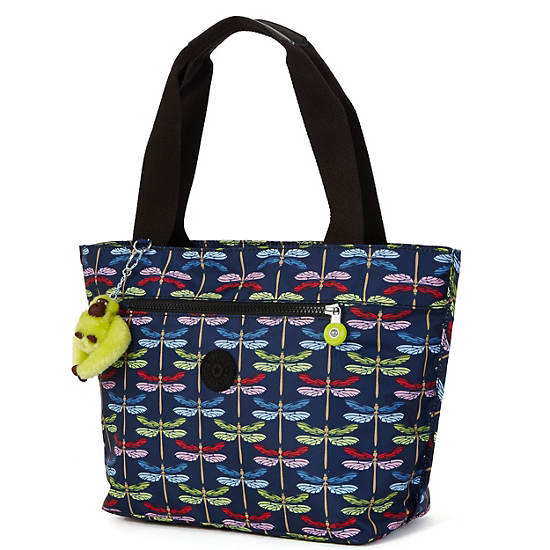 Jerimiah Printed Tote Bag, Nocturnal Satin, large Jerimiah Printed Tote Bag, Nocturnal Satin, large