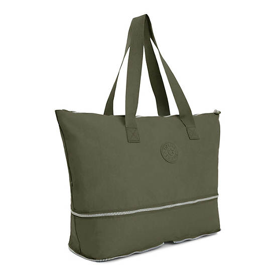 Imagine Foldable Tote Bag, Jaded Green, large