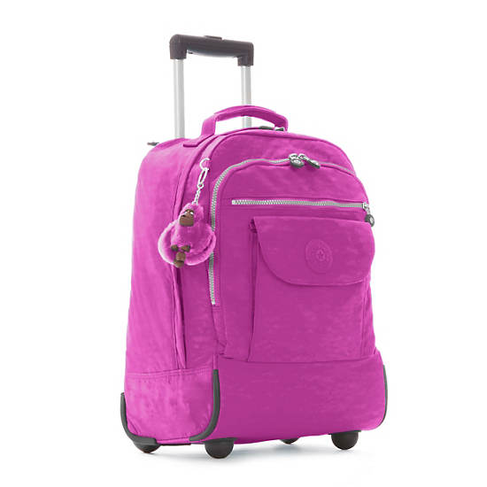 Sanaa Large Rolling Backpack, Hot Magenta, large