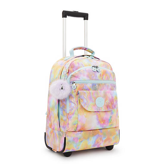 Sanaa Printed Large Rolling Backpack, Bubble Slick, large