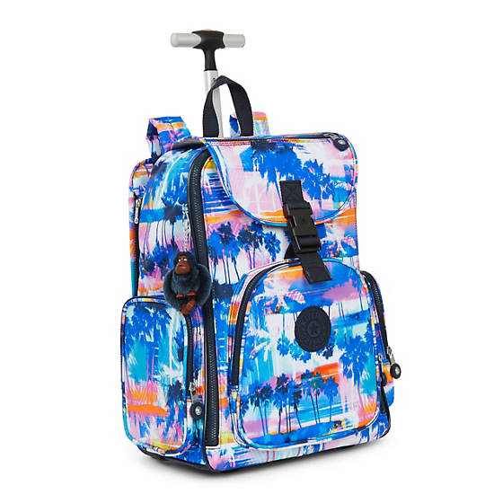 Alcatraz II Printed Rolling Laptop Backpack, Amour, large