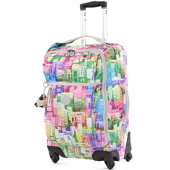 Darcey Small Printed Rolling Luggage, Girly Tile, large
