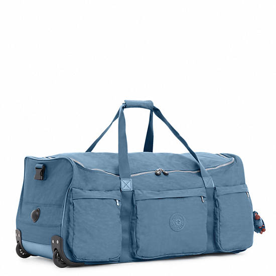 Discover Large Rolling Luggage Duffle, Blue Eclipse Print, large