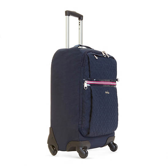 Darcey Small Carry-On Rolling Luggage, Bubble Blue Metallic, large