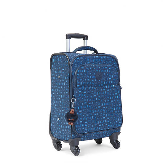 Parker Small Printed Rolling Luggage, Warm Teal, large