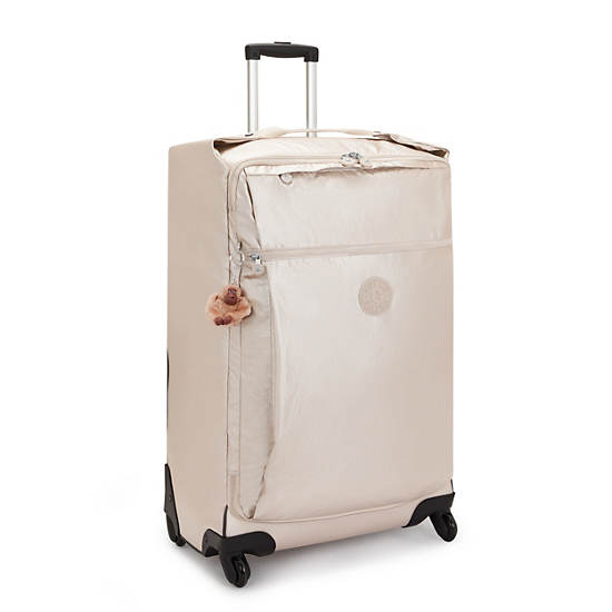 Darcey Large Metallic Rolling Luggage, Quartz Metallic, large
