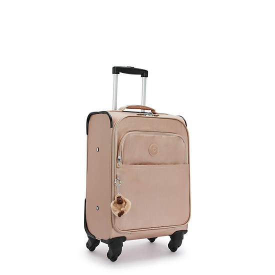 Parker Small Metallic Rolling Luggage, Rose Gold Metallic, large