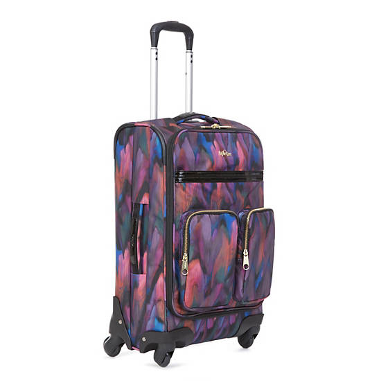 Ronan Printed Carry-On Rolling Luggage, Tile Print, large