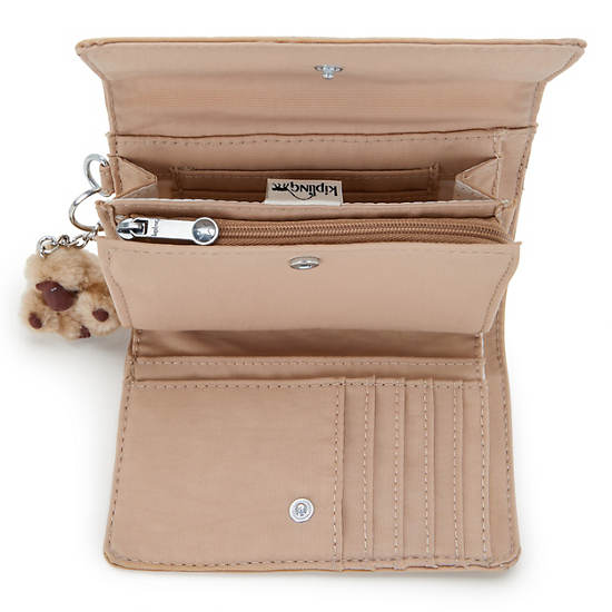 Pixi Medium Organizer Wallet, Light Clay Sand, large