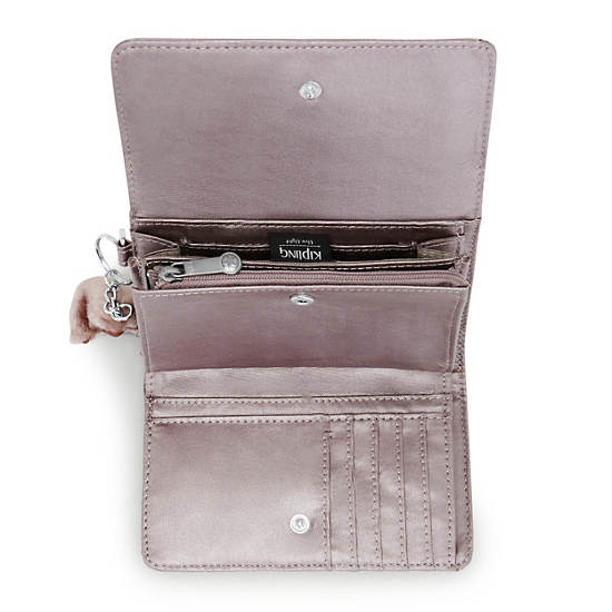 Pixi Medium Metallic Organizer Wallet, Sign Beige Emb, large Pixi Medium Metallic Organizer Wallet, Sign Beige Emb, large