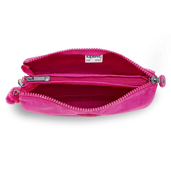 Creativity Extra Large Wristlet Glowing Fuchsia Kipling