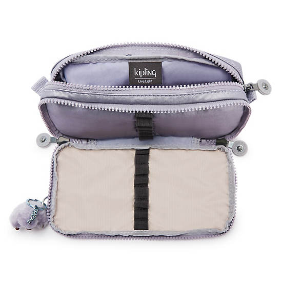 Chap Metallic Pencil Case, Frosted Lilac Metallic, large