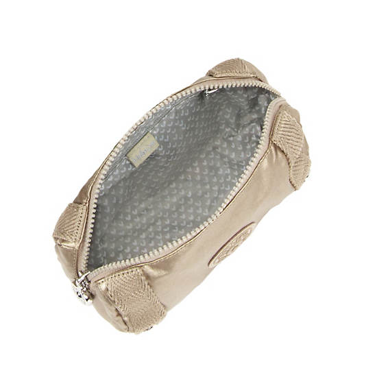 Daviot Metallic Pouch, Hideaway Beige, large Daviot Metallic Pouch, Hideaway Beige, large