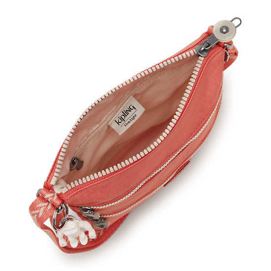 Keiko Crossbody Mini Bag, Pink Mermaid Embossed, large Keiko Crossbody Mini Bag, Pink Mermaid Embossed, large