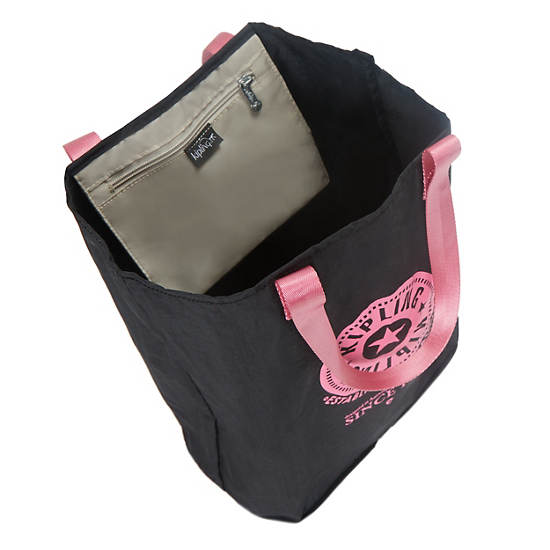 Hip Hurray Packable Tote Bag, Black, large