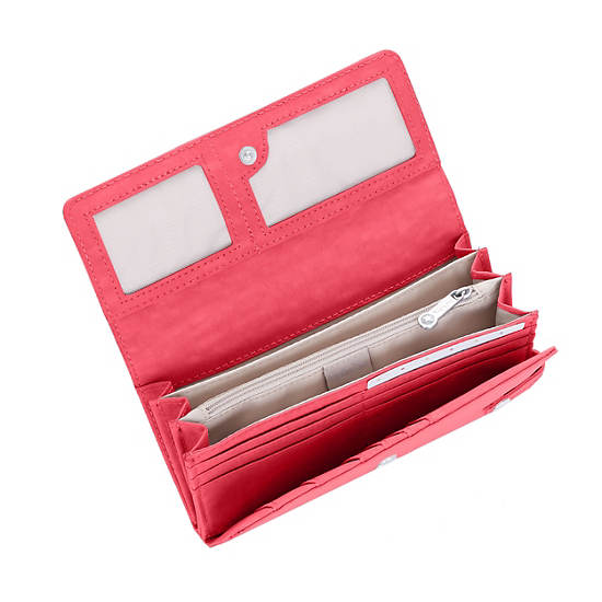 New Teddi Snap Wallet, True Pink, large