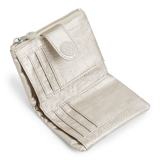 Maloney Metallic Wallet, Warm Beige M, large Maloney Metallic Wallet, Warm Beige M, large