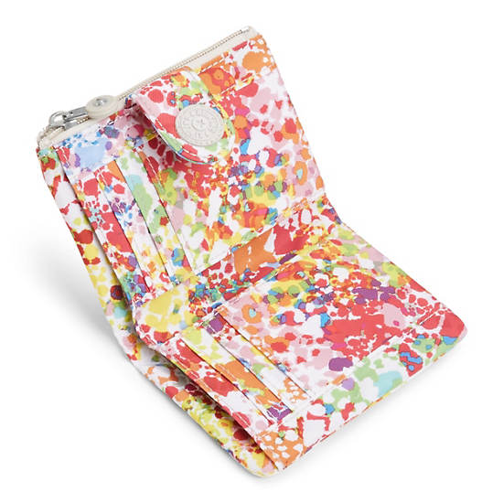 Maloney Printed Wallet, Peachy Coral, large Maloney Printed Wallet, Peachy Coral, large