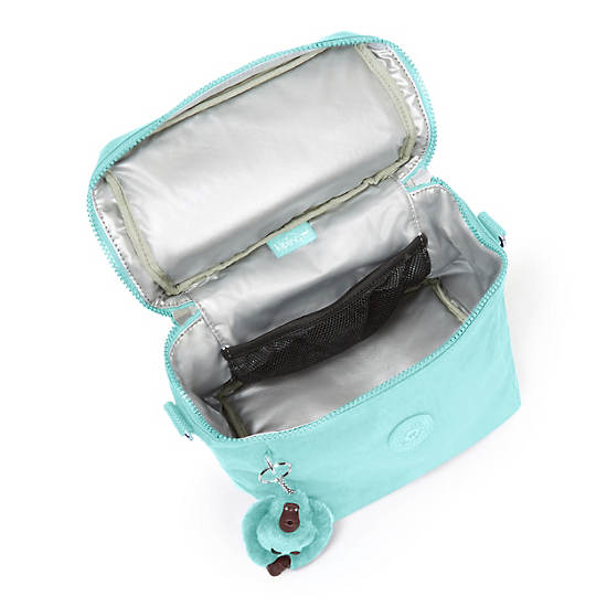 Graham Lunch Bag, Fresh Teal Tonal Zipper, large