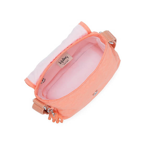 Sabian Crossbody Mini Bag, Peachy Coral, large