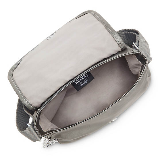 Sabian Metallic Crossbody Mini Bag, Moon Grey Metallic, large
