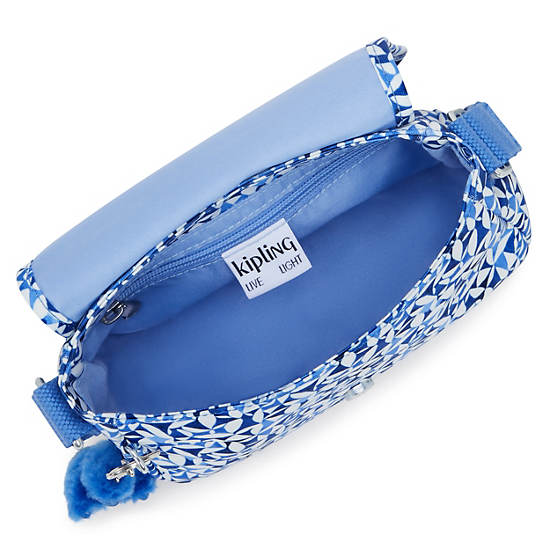 Sabian Printed Crossbody Mini Bag, Cosmic Blue, large