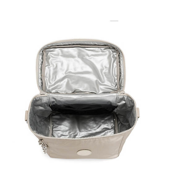 Graham Metallic Lunch Bag, Cloud Metal, large