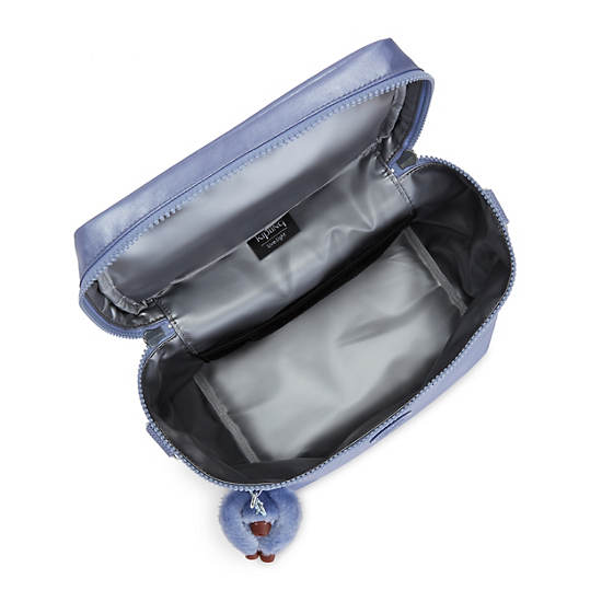 Graham Metallic Lunch Bag, Clear Blue Metallic, large