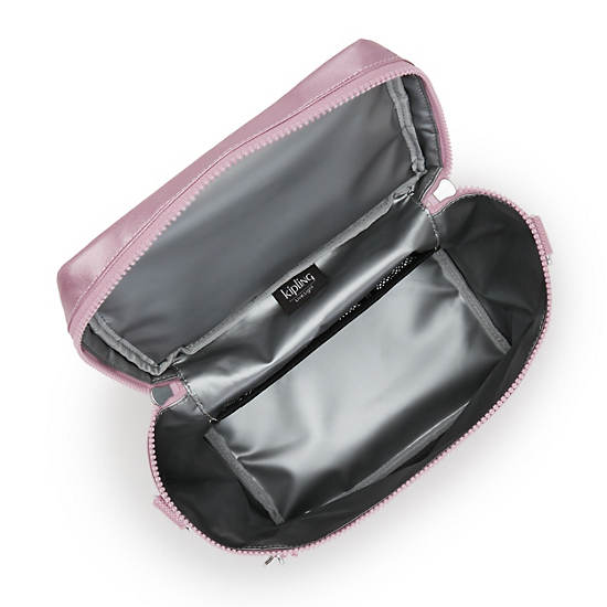 Graham Metallic Lunch Bag, Posey Pink Metallic, large
