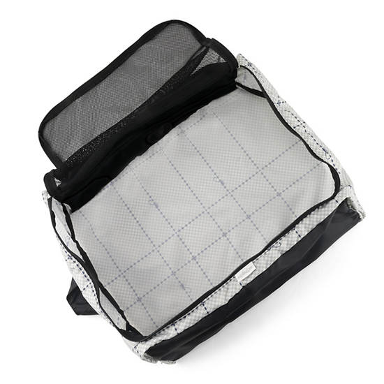 Wearable Large Printed Packing Cube, Blackish Tile, large