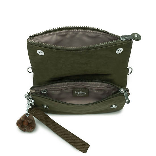 Lynne Convertible Crossbody Bag, Jaded Green Tonal Zipper, large