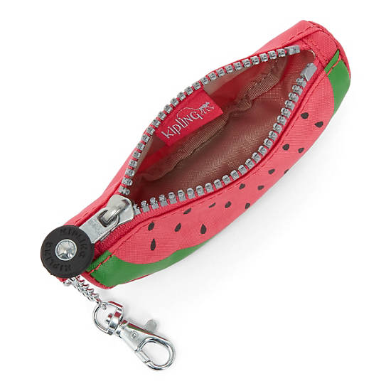 Mini Watermelon Keychain, Brilliant Pink, large