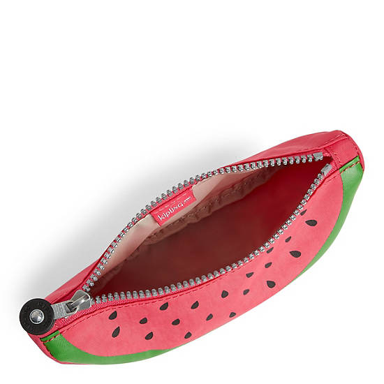 Watermelon Pencil Pouch, Brilliant Pink, large
