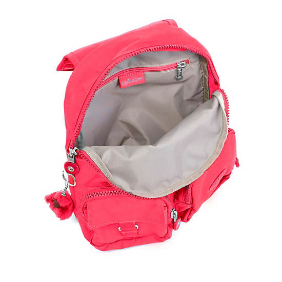 Lovebug Small Backpack, Grapefruit Tonal Zipper, large