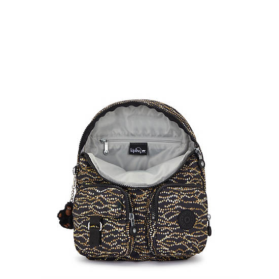 Lovebug Small Printed Backpack, Disco Glam, large