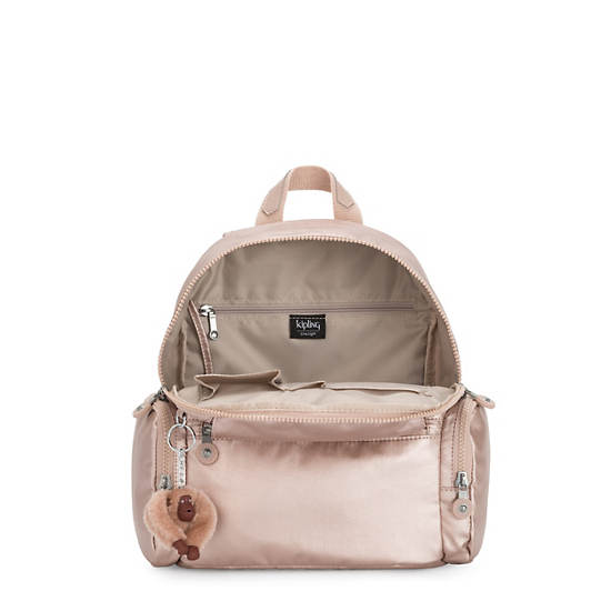 Matta Small Metallic Backpack, Quartz Metallic, large