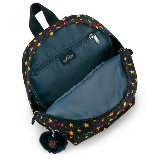 Faster Kids Small Printed Backpack, Black Merlot, large