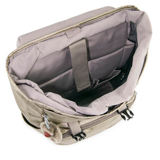 Experience 15" Metallic Laptop Backpack, Artisanal K Embossed, large