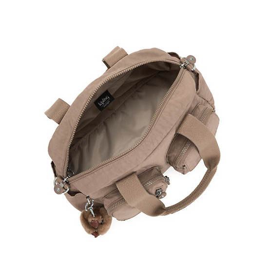 Defea Shoulder Bag, Stone Beige, large