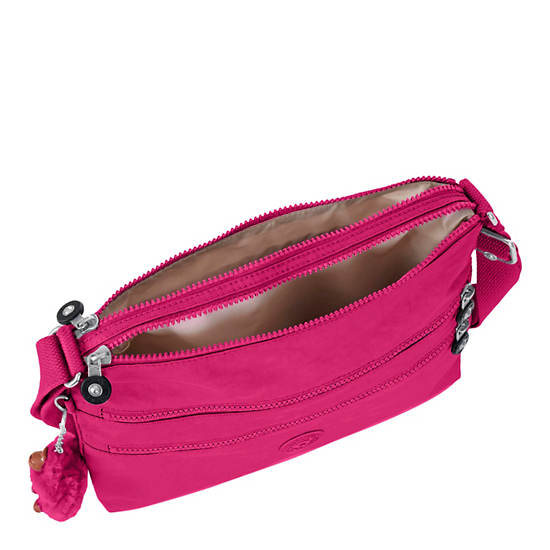 Alvar Crossbody Bag, Wistful Pink Metallic, large