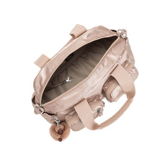 Defea Metallic Shoulder Bag, Quartz Metallic, large