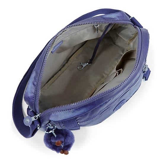 Gracy Crossbody Bag, Enchanted Purple Metallic, large